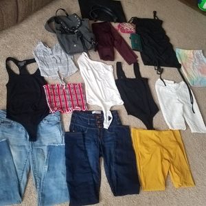 bundle of womens clothes
